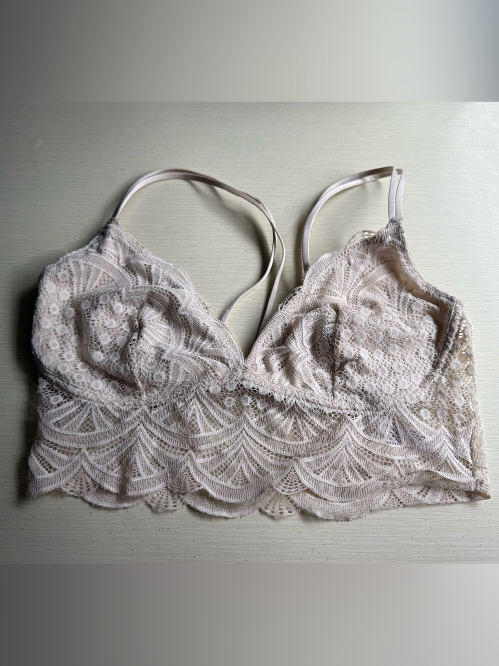 Auden Lace Bralette in Soft Blush